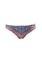 Bar Iii Red Multi Printed Hipster Bikini Bottom S