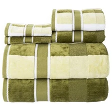6PC Towel Set - Absorbent Cotton Bathroom Accessories with Bath Towels Hand T...