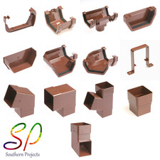 BROWN SQUARE Gutter Fittings and Downpipe Fittings uPVC