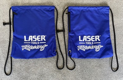 Laser Tools Racing Kordelzug Rucksack Tasche blau Größe Reißverschluss BLAU MATERIAL