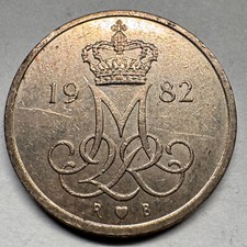 1982 Denmark 10 Ore - Beautiful Coin - #A-047-B