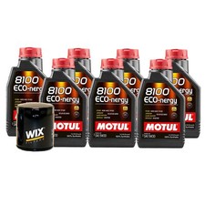 7L Motul 8100 ECO-NERGY 5W30 Wix Filter Motor Oil Change Kit API SL