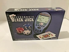 Electronic Black Jack Handheld Game, Excalibur Electronics, Manual, Clean