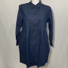 NEW Nine West Jeans Denim Dress Ladies XS Brentwood Med Blue Women’s New W Tags