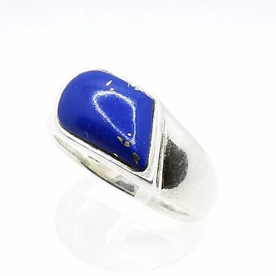 Zeitlose Damen Ring  Lapislazuli Edelstein Sterlingsilber Gr. 59 - Bild 1 von 4