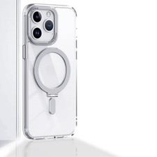 For iPhone 16 Pro Max 15 14 13 12 Hybird Case Cover With Hidden Magnetic Stand
