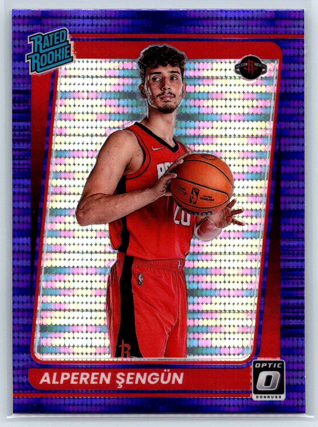 2021-22 Donruss Optic Alperen Sengun Rated Rookie Purple Pulsar Prizm RC #169