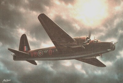 Framed 4'' X 6'' Print of a Vickers Wellington ''MK II''.  Hang or display.