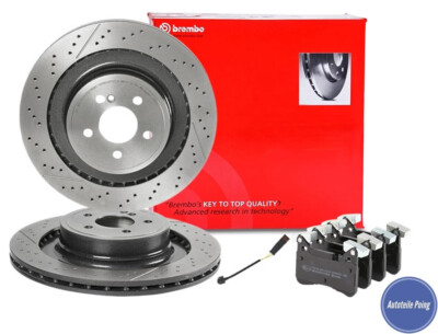 BREMBO BREMSENSATZ WK 360MM HINTEN MERCEDES AMG C63 CLS63 E63 C204 C218 W212