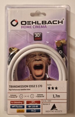 Oehlbach High Performance Satellitenkabel 5288 Transmission Edge S 170 1,7m