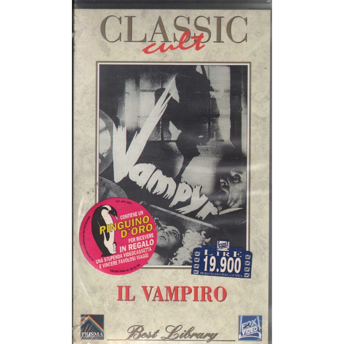 Classic Cult: The Vampire VHS Carl Theodor Dreyer 2004615 Sealed