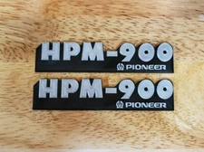Pioneer HPM-900 Speaker Badge Emblem Logo Name Plate pair reproduction