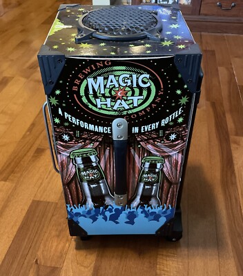 Vintage Magic Hat Brewing Guitar Amp Bluetooth Party Speaker w/ Mic Inputs