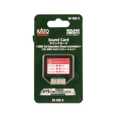 Kato 22-202-2 EMD 3rd Generation Diesel Soundcard : HO / N Scale