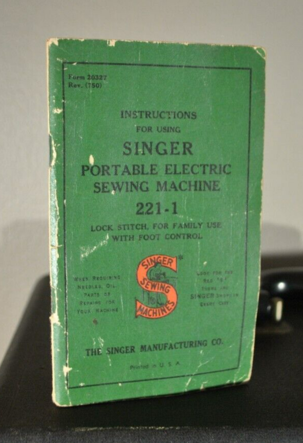 Vintage Singer Portable Electric Sewing Machine 2211 Original Case