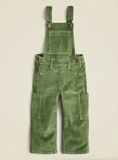 NWT J.Crew Crewcuts $80 Girls' wide-leg corduroy overalls, Midnight Moss/8,10,12