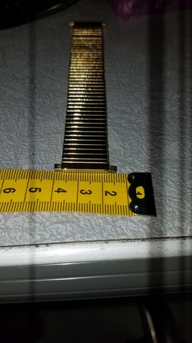 Gold tone expansion watch band 20mm - 22mm - Bild 3 von 4