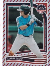 2024 USA Stars & Stripes Cannon Goldin Red Stripes #186  PWE