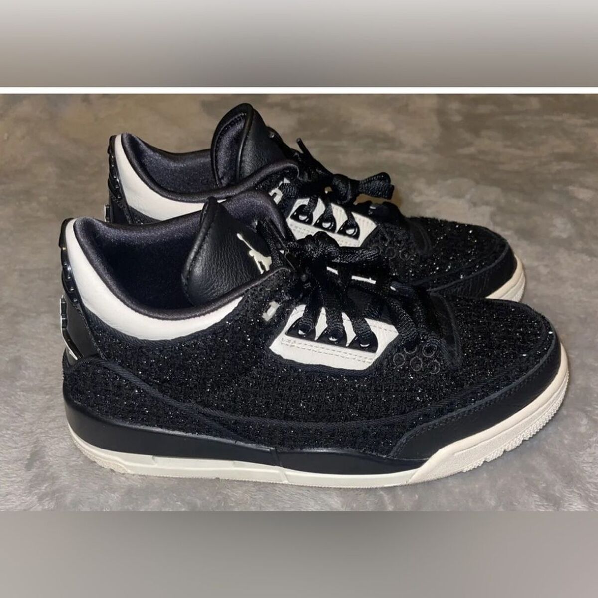 Jordan 3 Vogue retro glitter black Women's Size-8.5 | eBay Jordan 3 Vogue retro glitter black Women's Size-8.5 | eBay