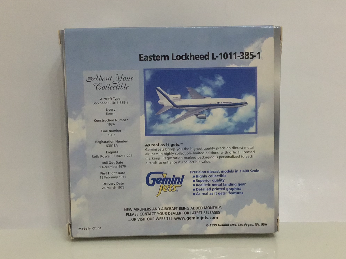 Gemini jets 1:400 EASTERN L-1011-385-1 | eBay