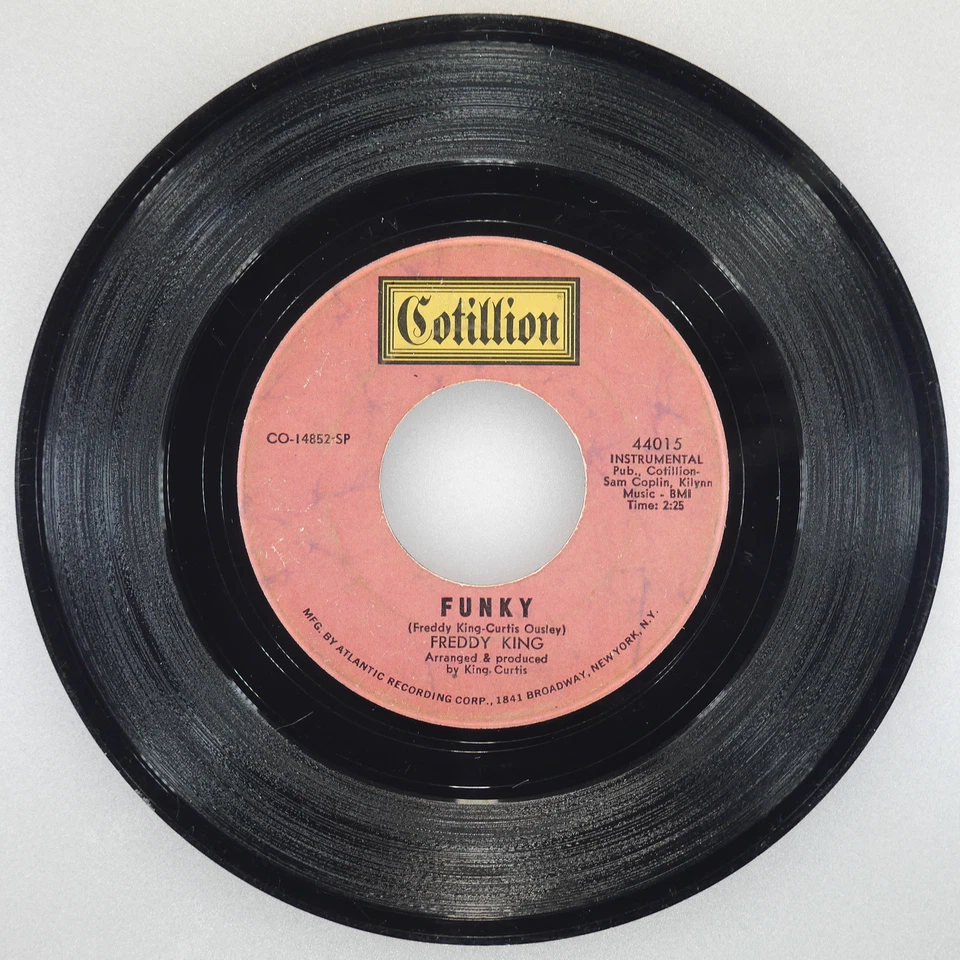 FREDDY KING Play It Cool / Funky COTILLION 44015 VG 45 7" 1968 Electric Blues - Image 2 of 4