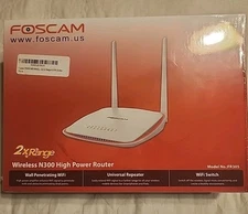 Foscam FR305 WiFi Wireless 2.4 GHz 300Mbps N300 Router Repeater 2x Range NEW