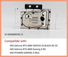 Granzon GPU Water Block For MSI GeForce RTX 4060 GAMING X / VENTUS 2X BLACK 8G
