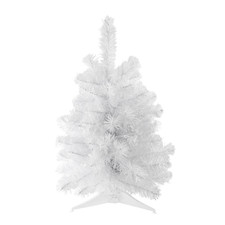1.5ft Northlight White Tabletop Artificial Christmas Tree w/ Stand   Unlit