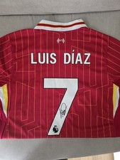 Luis Diaz Hand Signed Liverpool Shirt Authenticated with COA