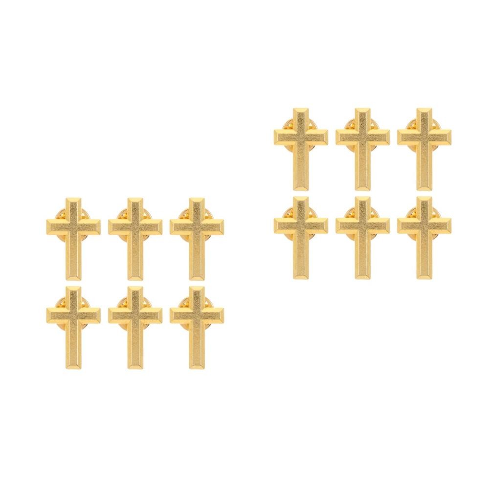 12 pcs Cross Lapel Pin for Men and Women, Christian Religious Faith Brooch image 9