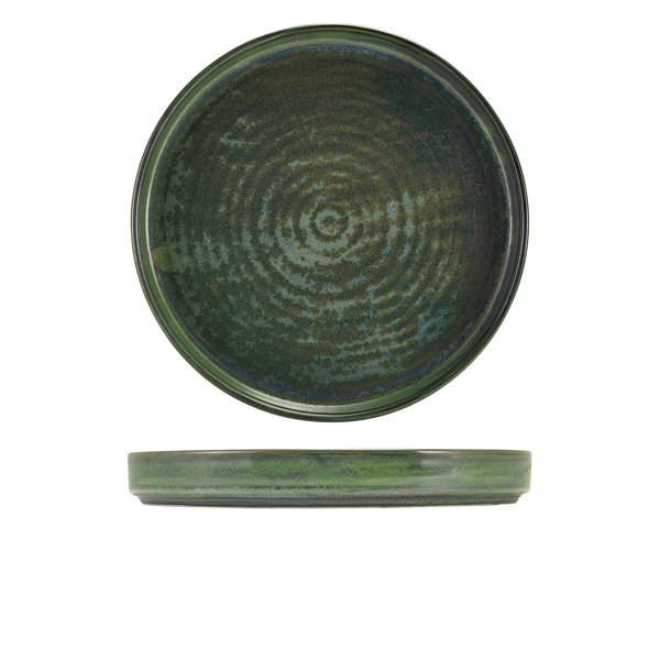 Terra Porcelain Aqua Green Presentation Plate For Home And Gifting 26cm Pack of6