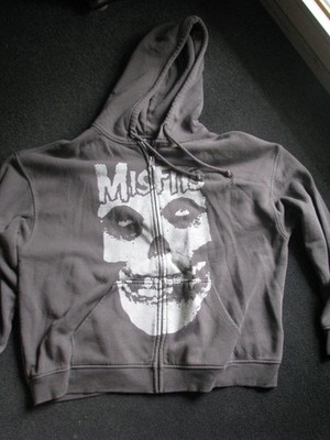 Misfits-Skull Logo Hoodie-Gr. L-Zipper-2022 Evillive Music