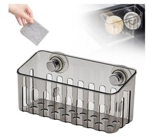 Sponge Holder for Kitchen Sink with Strong Suction Cup,New Kitchen Sink Caddy