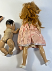 Vintage Estate Find Lot of 3 Dolls Plastic & Composition Repair or parts as Is