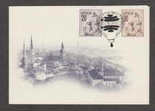 ŁOTWA 1992 WYDANIE NA KARCIE -