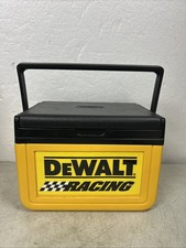 Vintage Dewalt Racing Coleman Insulated Lunch/Drink Cooler Yellow Black USA