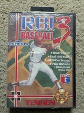 *New and Sealed*  R.B.I. Baseball 3 RBI for Sega Genesis system Rare