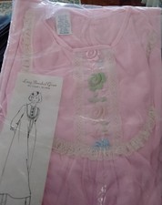 Vintage Medium Brushed Nylon Pink Nightgown. USA New In Package Excellent Shape