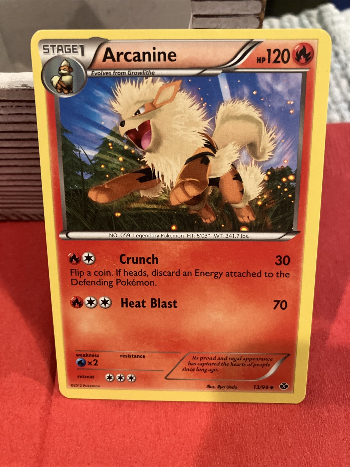 Pokemon Next Destinies Uncommon Card - Arcanine 13/99