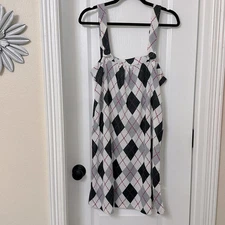 One step up plaid dress size XL 100% polyester