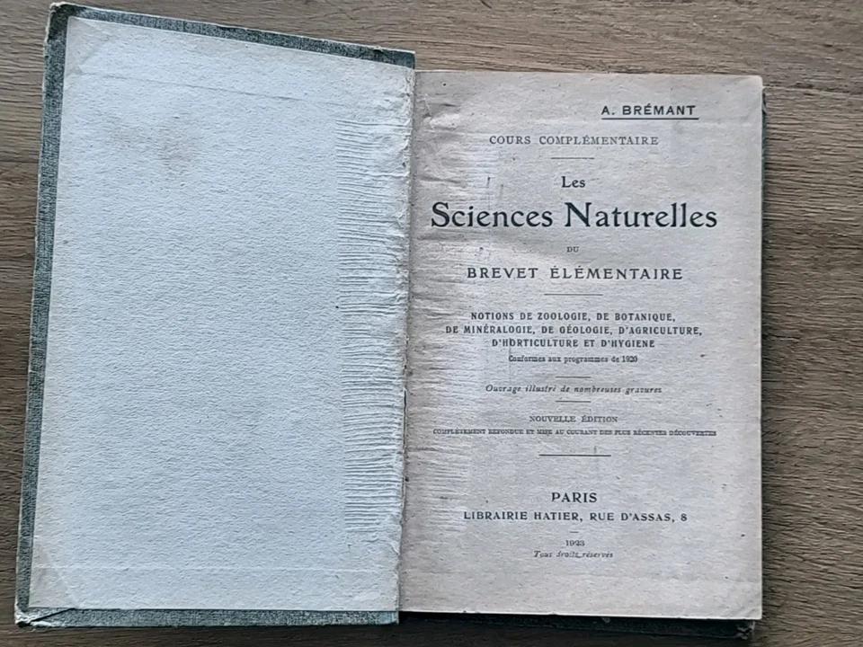 Livre Ancien Sciences Naturelles Du Brevet Élémentaire - Photo 2/4