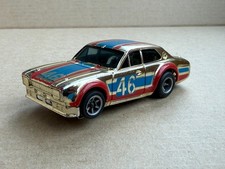 Aurora AFX Ford Escort Gold Chrome 46 1103 Slot Car