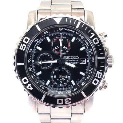 Seiko Chronograph Divers 7T62-0CV0 Quarzuhr mit Lünette schöner Zustand F