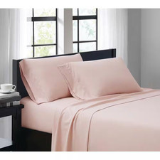 Blush 3-Piece Solid 180 Thread Count Microfiber Twin Sheet Set