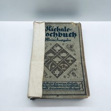 TOP. Kiehnle Kochbuch 1922 Hermine Kiehnle Altes Deutsches Kochbuch Vintage.