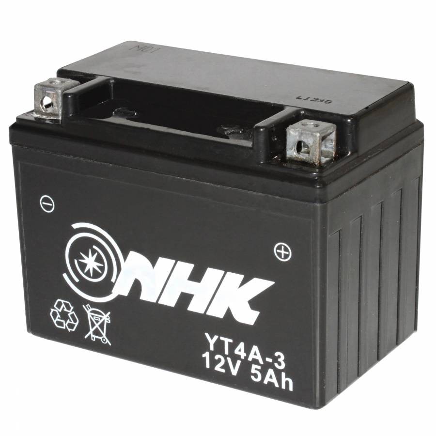 Batterie 12v 5 ah NT4A-3 NHK Fini les Problèmes de Démarrage à Froid de Votre Deux-Roues