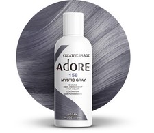 Adore Mystic Gray Semi Permanent Hair Dye Vegan Cruelty Free 4 Fl Oz