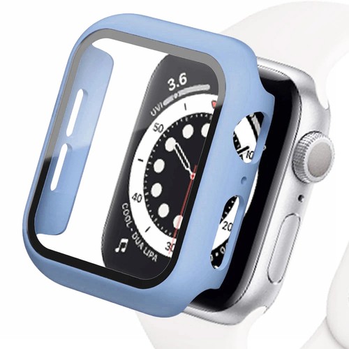 Tempered Glass+cover For Apple Watch Accessories 45mm 41mm 44mm 40mm 42mm Screen - Zdjęcie 10 z 134