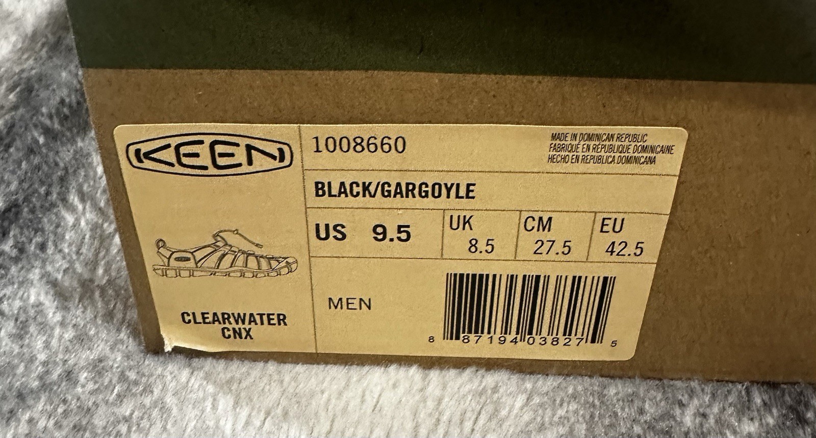KEEN CLEARWATER CNX Sandalo Uomo Nero 9 5