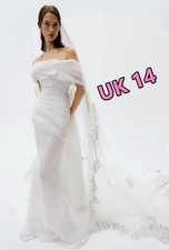 H&M x Elie Saab Embellished Silk Wedding Gown Dress - Size UK 14